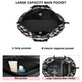 thumbnail image 3 of Black Cartoon Skull Pattern Travel Tote Bags for Women Carry On,Large Weekender Bags for Women Travel,Multi Functional Duffle Bag for Work,Shopping,Sports, 3 of 5