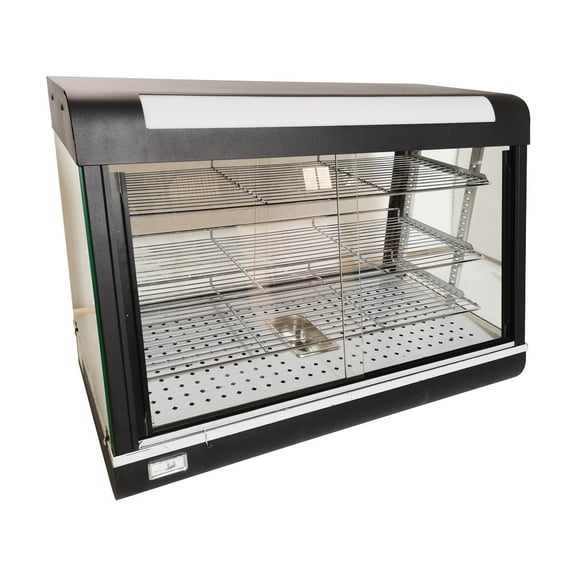 INTBUYING 3 Tiers 35" Electric Food Warmer Cabinet Dessert Display Case 30-80℃