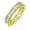 Gold-Tone, variant on Womens Cubic Zirconia Cocktail Statement Ring: Emerald Cut Baguette CZ Eternity Band