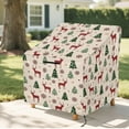 thumbnail image 6 of Renewold Patio Outdoor Chair Covers All Weather Protection High Back Bar Chair Cover Water Resistant Lawn Deck Furniture Cover Christmas Decor, 38"W x 38"D x 36"H, Reindeer Christmas Tree Snowflakes, 6 of 7