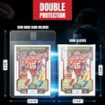 thumbnail image 4 of Semi Rigid Card Holders for PSA, SGC, BGS, CSG Grading – 100 Bundle - Baseball Card Sleeves - 50 Card Holders for Trading Cards + 50 Soft Sleeves – 3-5/16” x 4-7/8” with 1/2” Lip, 4 of 4