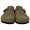 Taupe Suede, variant on White Mountain Women's Bari Leather Slip-On All-Day Comfort Clog (Taupe Suede, 7)