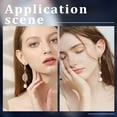 thumbnail image 5 of 1 Box 10Pcs Zirconia Earring Hooks 18K Gold Plated Brass Rhinestone Earwire with Loop French Earring Findings for Dangle Earring Jewelry Making gold DIY, 5 of 9