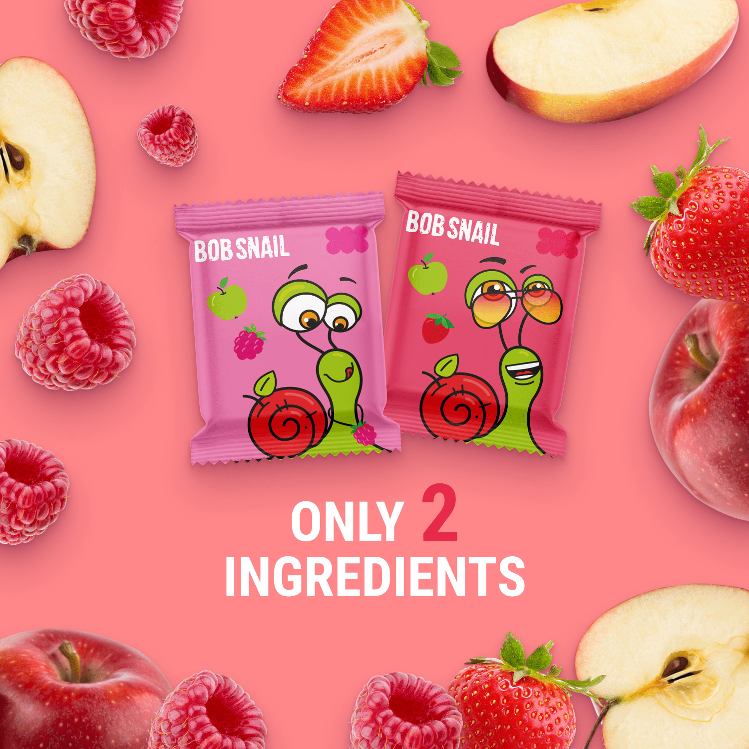 Bob Snail Berry Mix Gluten-Free Fruit Roll Ups, 50 Pieces