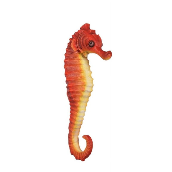 Red Seahorse Over Sized Statue
