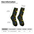 thumbnail image 6 of Uemuo Game Play Pattern Women's Crew Socks, Soft Durable Breathable Moisture-Wicking with Odor Control Cotton socks, 6 of 9