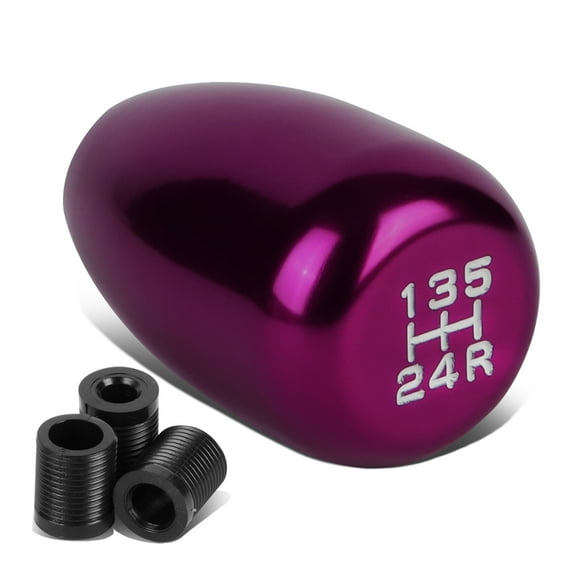 DNA Motoring SK-T88-PP Universal 5-Speed Manual Transmission Aluminum Racing Shift Knob (Purple)