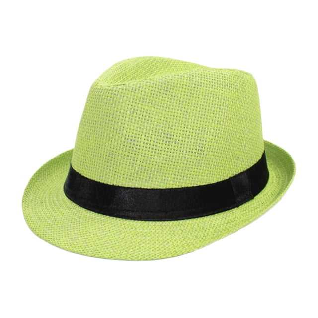 Sombrero de paja unisex de ala corta: sombrero informal y transpirable para el verano