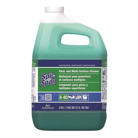 Spic and Span 003700031569 1 Gal. Closed Loop Floor and Multi-Surface Cleaner Green