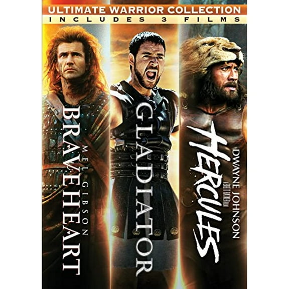 Ultimate Warrior Collection: Braveheart / Gladiator / Hercules: Triple Pack (DVD), Paramount, Action & Adventure