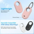 thumbnail image 4 of YUNOVA 4 Pack Samsung Galaxy SmartTag2 Case Protective Cover, Shockproof Silicone Skin with Carabiner Key Ring, Anti-Slip Grip & Precise Cutouts for Smart Tag2 Tracking Device Accessories, 4 of 9