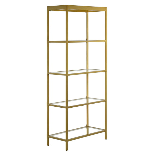 Evelyn Zoe Minimalist 30 Wide Bookcase, 30 Wide Bookcase With Doors