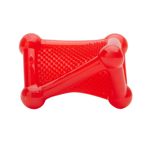 BESTSKY Pet Toys Dog Chew Toys for Aggressive Chewers Large Medium Breeds Puzzle Dog Toys Interactive Slow Dispenser Indestructible Clean Heavy Duty Dog Chew Toys (Red)