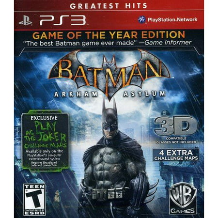 Batman: Arkham Asylum Game Of The Year (PlayStation