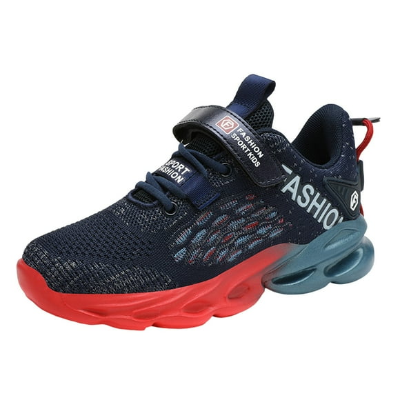 Splozh Kids Running Shoes Girls Toddler Big Kids Shoes Boys Girls Breathable Sneakers Athletic Running Shoes Dark Blue,5.5-6 Years