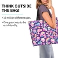 thumbnail image 2 of Disketp cartoon rainbow Skull Bolsa Tote Estampada para Mujer, Bolso de Hombro y de Mano para Compras y Viajes, 2 of 8