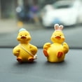 thumbnail image 1 of Adornos de dibujos animados para coche, juguete de pato de resina, adornos para el salpicadero del coche, decoraciones interiores para el coche, 1 of 8