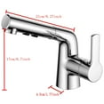 thumbnail image 4 of Fiogavroetic Single Handle Bathroom Pull Out Faucet Holes Modern Vanity Faucet Tap For Hot And Cold Water Faucets, 4 of 9