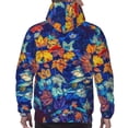 thumbnail image 7 of Naloa Colorful Fall Leaves Men's Casual Hooded Collar Drawstring Hoodies Pullover Sweatshirts Casual Long Sleeve Shirts-Medium, 7 of 7