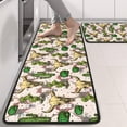 thumbnail image 2 of Kitchen Rugs Sets Of 2,Beige Buffalo Skull Cactus Pattern Anti Fatigue Kitchen Mat Rugs Non Slip Washable,Decorative Kitchen Floor Mats for Kitchen,Sink,Laundry,17"x47"+17"x47", 2 of 5