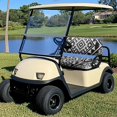 thumbnail image 4 of Pzuqiu Black White Geometric 2-Piece Golf Cart Seat Covers Set - Breathable Washable Protective Covers Compatible With Most 2-Seater Golf Carts, 4 of 10