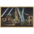thumbnail image 1 of Los Angeles, CA, Fox Carthay Circle Theatre View (36x54 Giclee Gallery Art Print, Vivid Textured Wall Decor), 1 of 3
