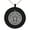 Black, variant on Stainless Steel Aztec Mask Rune Engraved Small Medallion Circle Charm Pendant Necklace
