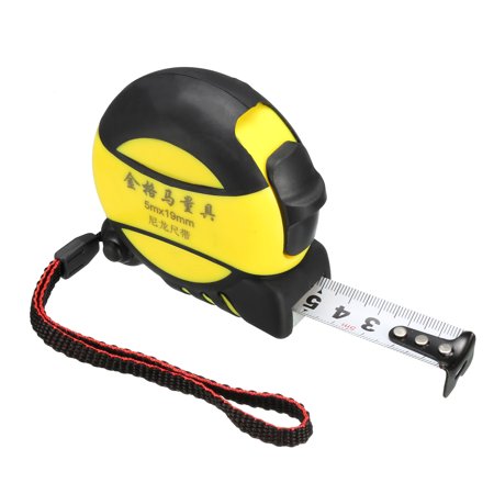 Speed Mark Gripper Nylon Coated Steel Measuring Tape reel, 5m/16Ft, White