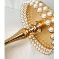 thumbnail image 2 of 8 Inches 20cm Gold Round Mirror Cake Stand Cupcake Stands Metal Pedestal Holder with Pearls, Party Dessert Cheese Display Plate for Wedding Party Birthday Baby Shower Celebration Home Decoration, 2 of 6