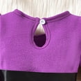 thumbnail image 4 of mgoYE My First Halloween Baby Girl Outfit Pumpkin Romper Dress Long Sleeve Trim Velvet Princess Dresses|Purple 3-6 Months, 4 of 9