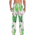 thumbnail image 2 of Men's Pajama Bottoms Fresh Cactus Drawstring Lounge Pants Soft Sleepwear Separate Bottoms for Men, 2 of 7