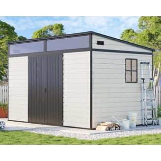 80cmセット　即購入OK Keter Oakland 11x7.5 Ft Outdoor Garden Tool Shed with Windows