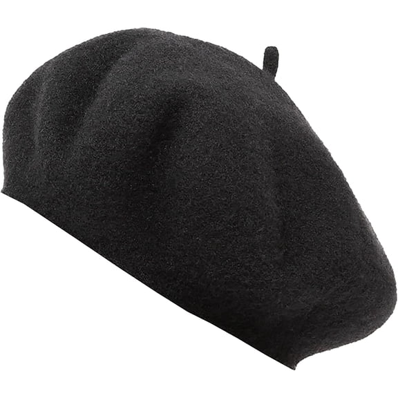 Zhengup Women Wool French Beret Hat Ladies Classic Solid Warm Berets Cap Winter Medium