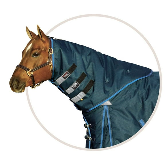 ARMORFLEX Challenger II Medium Weight Horse Blanket Neck Cover | Color Navy | Medium