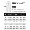 thumbnail image 6 of Happy Cherry Girls Hip Hop Pants Kids Cargo Trousers Baggy Jeans Trousers Loose Streetwear Elastic Waist 11-12 Years White, 6 of 6
