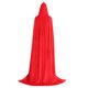 thumbnail image 2 of Inteprter Capa con capucha de terciopelo para boda de Halloween, disfraces de , túnica Wicca Kits de decoración para fiestas rojo S, 2 of 5