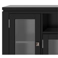 thumbnail image 3 of Simpli Home Cosmopolitan 72" Solid Wood TV Media Stand in Black, 3 of 9