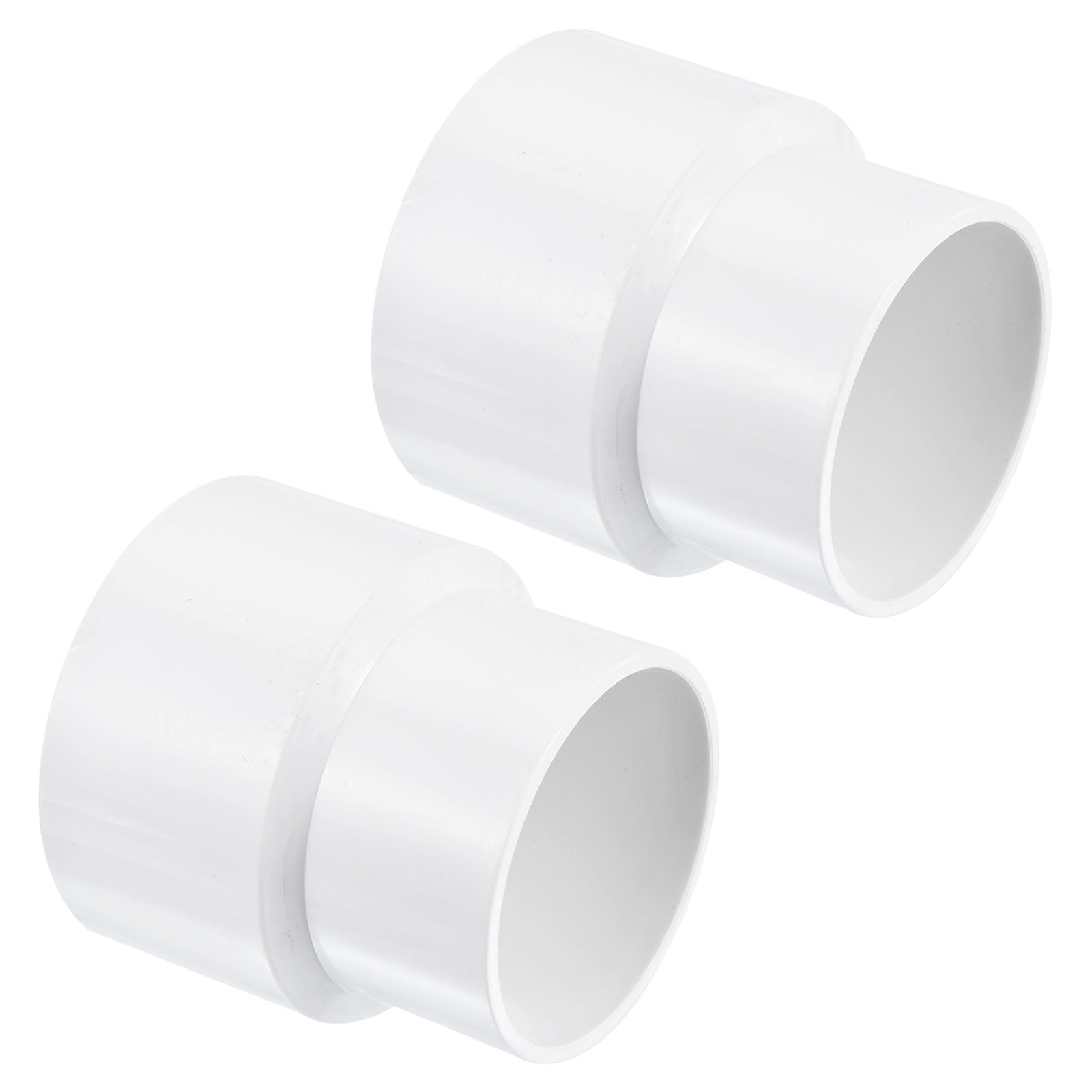 Uxcell 90mm to 75mm ID PVC Reducer Pipe Fitting Straight Adapter