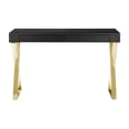 thumbnail image 2 of Pangea Home Gold Alexa Desk Black, 2 of 5