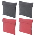 thumbnail image 1 of Unique Bargains Sac à Collation Réutilisable Lavable en Polyester 7'x7', Sac à Sandwich, Fuchsia/gris, Lot de 4, 1 of 7