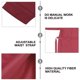thumbnail image 3 of unbranded Salon Gown Impermeable Rojo Con Cinturón Ajustable Para Barbería Y, 3 of 8