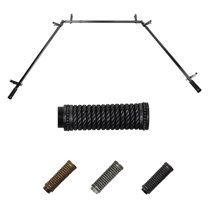 Jonah 13/16" Bay Window curtain rod 20"-36", 38"-72" - Black