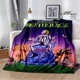 thumbnail image 2 of Horror movie B-Beetlejuice blankets Flannel Warm blanket Soft and comfortable blanket Travel Blanket bed linings Birthday Gift, 2 of 5