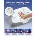 thumbnail image 3 of Cervical Pillow for Neck Pain Relief - Ergonomic Memory Foam Pillow with Cooling Case, Orthopedic Support Pillow for Pain Relief Support for Side, Back, Stomach Sleepers - Sleep Doctor Approved, 3 of 3
