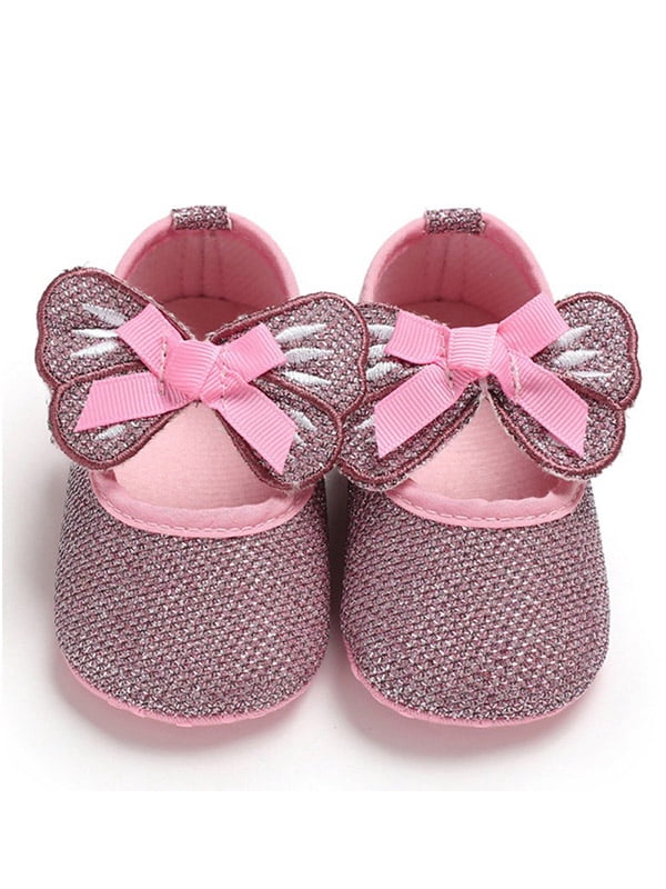 Baby Infant Girl Butterfly Decor Soft Sole Shoes