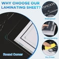 thumbnail image 2 of 600 Pack Laminating Sheets, Holds 8.5 x 11 Inch Sheets, 3 mil, 8.9" x 11.4" Thermal Laminating Pouches Lamination Sheet Paper for Laminator, Clear, Letter Size, Office and School Supplies, 2 of 5