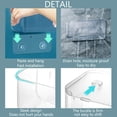 thumbnail image 6 of 1 piece of plastic wall-mounted storage rack shelf, wall/door kitchen, bathroom, cabinet, toilet, office, bedroom, craft room, no punch-transparent (single compartment-large), 6 of 7