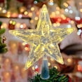 thumbnail image 5 of Christmas Decoration Christmas Tree Topper LED Lighted Star Topper 5-Point Star RGB Night Light Treetop Battery Light for Christmas Tree Decoration for Holiday Party Gift Decorations, 5 of 8