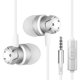 thumbnail image 3 of Cateissary Puerto de 3,5 mm In-ear Super Bass Line Control Auricular Teléfono MP3 Computadora Laptop Auricular Micrófono Auricular con cable Cables de audio/vídeo Blanco, 3 of 6