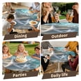 thumbnail image 5 of ARTSLION Elastic Tablecloth For Round Tables, Waterproof Tablecover For Up To 32"-36" Round Table, Dining Tablecover For Indoor And Outdoor, Holiday, Seastar, 5 of 7